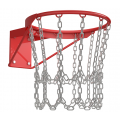 Кольцо баскетбольное антивандальное с сеткой из цепей №7 Atlet